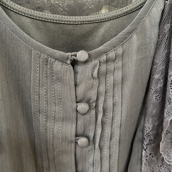 American Eagle outfitters, medium, gray midi lace dress. NWOT. - Picture 7 of 10